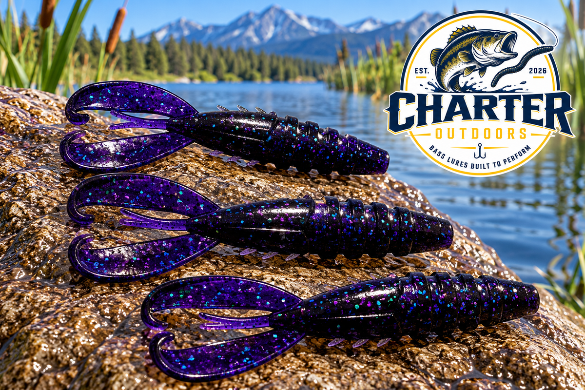 4" G Craw in Junebug Pack of 10
