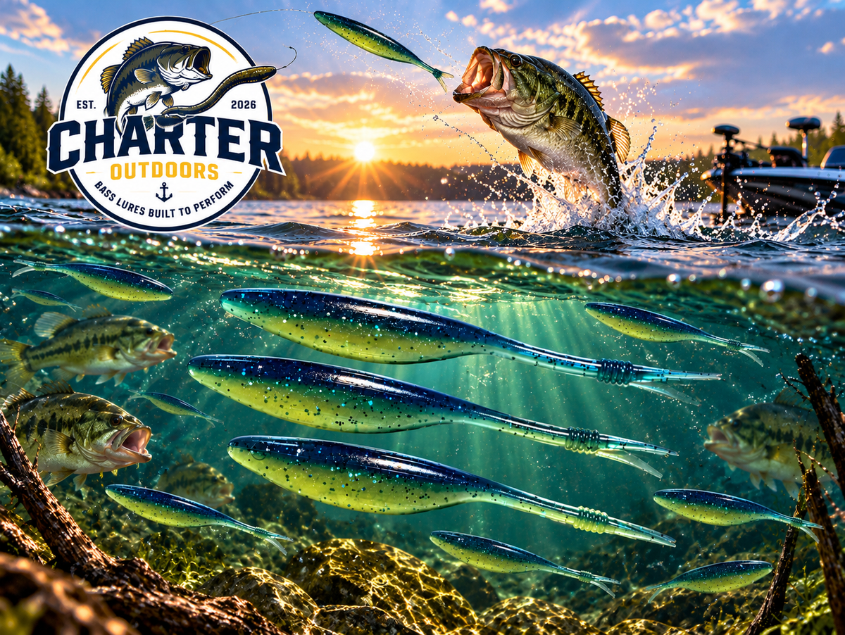 4" G Minnow Chartreuse Blue Pack of 10