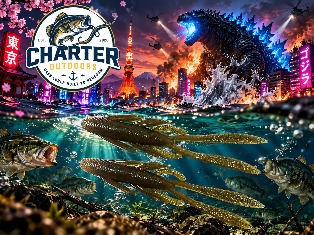 4.25" Crawzilla Green Pumpkin Blue Flake Pack of 6