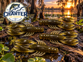 4" Real Craw Green Pumpkin Black Flake Pack of 6