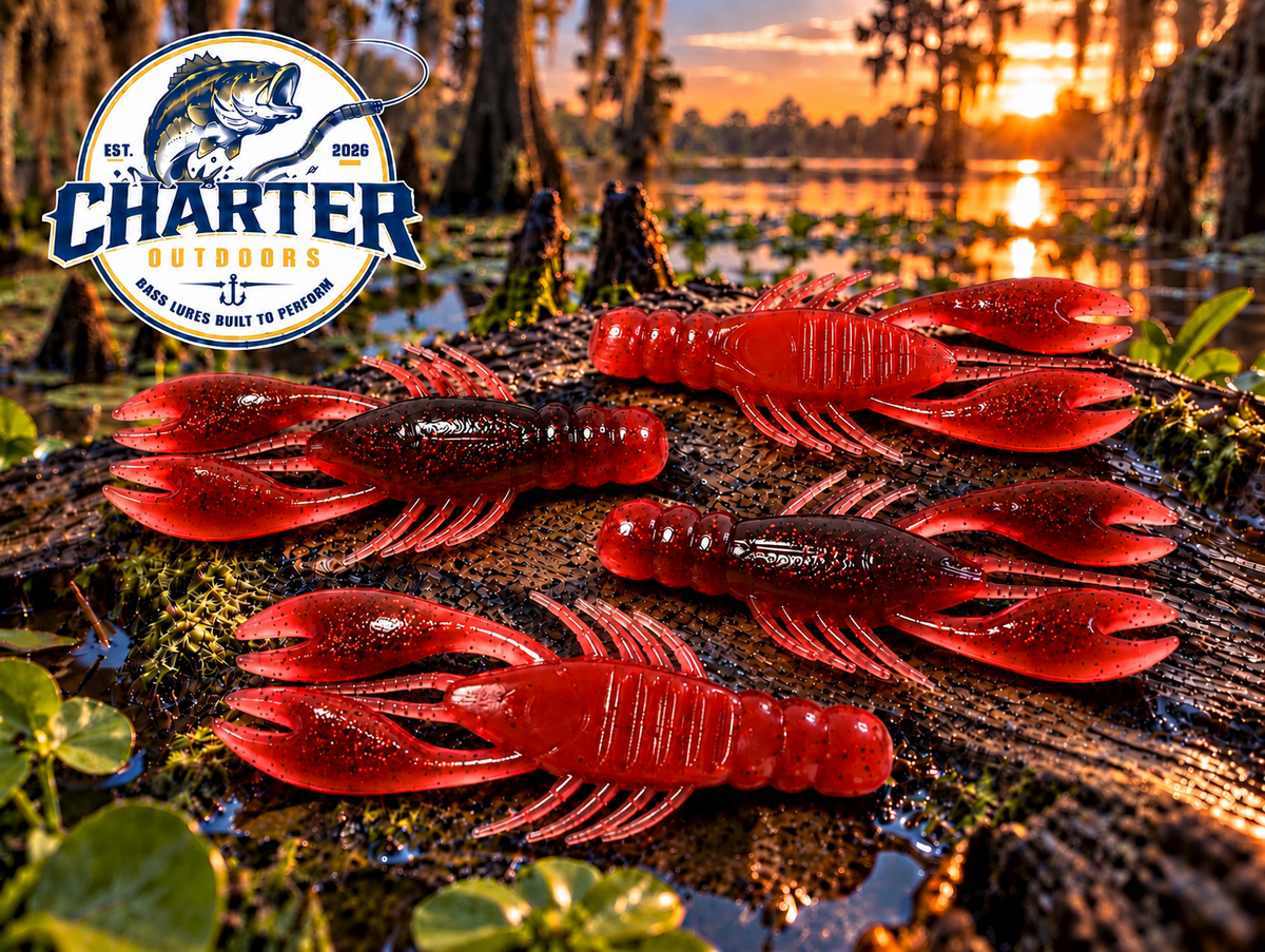 4" Real Craw Clearlake Craw Pack of 6