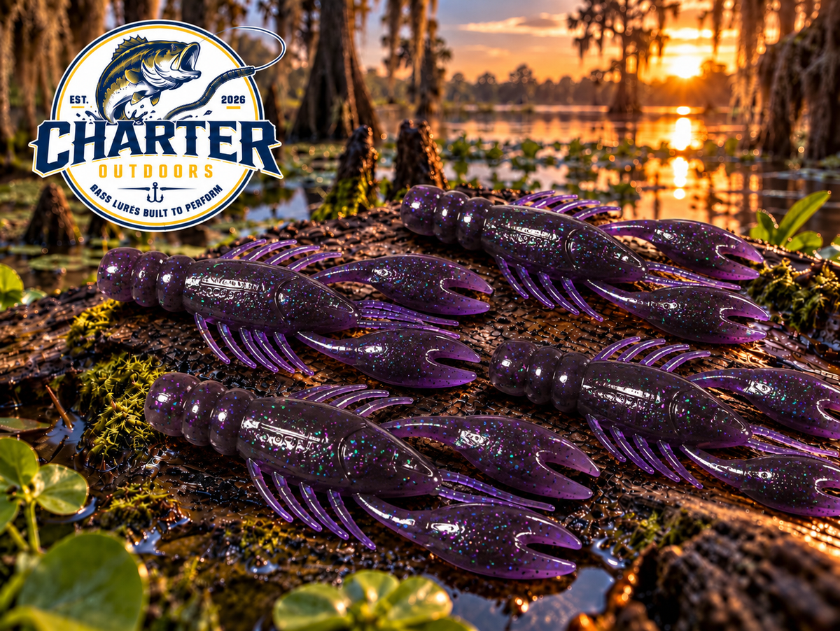 4" Real Craw Junebug pack of 6
