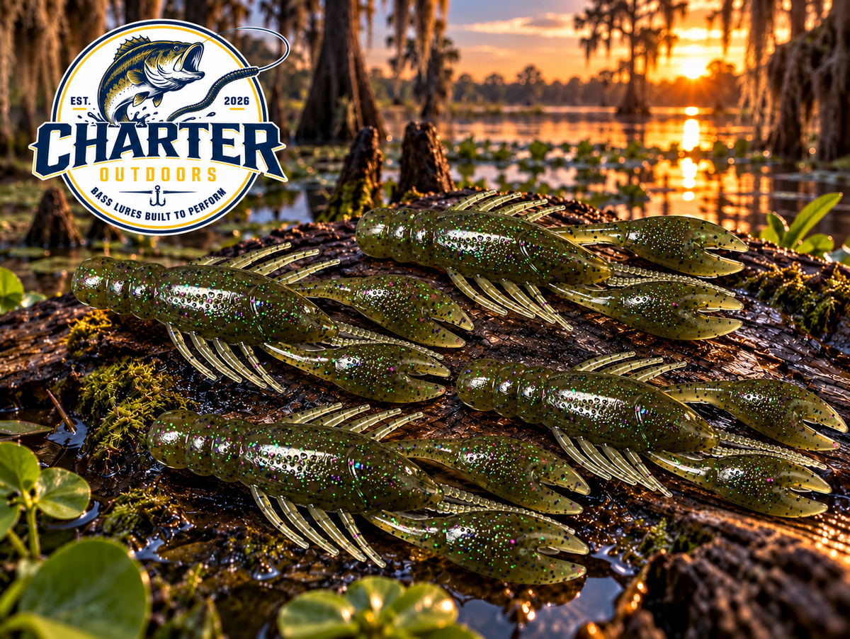 4" Real Craw Watermelon Candy Pack of 6